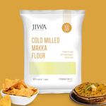 JIWA healthy by nature Cold Pressed Organic Makka Corn Flour/Atta| Makke Ka Atta | Soft Fluffy Rotis | Loaded With Antioxidants | Chakki Ground | 100% Natural & Gluten Free | 1 Kg