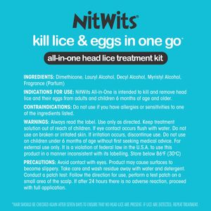 NitWits Head Lice Treatment Spray – Fast-Acting, Easy Application
