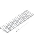 Aluminum USB Wired Keyboard with Nu