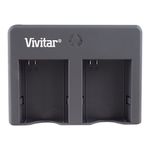 Vivitar VIV-QC-8162 Dual USB Battery Charger for GoPro Hero 3/Hero 3+ (Black)