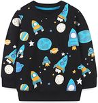 Boys Sweatshirt Jumper Rocket Crewn