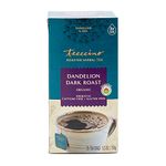 Teeccino Dandelion Tea – Dark Roast – Rich & Roasted Herbal Tea That’s Caffeine Free & Prebiotic with Detoxifying Dandelion Root, 25 Tea Bags