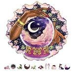 ZenChalet - Crystal Ball Spiritual Jigsaw Puzzles for Adults 200 Piece - Unique Wooden Puzzles for Adults, Great Brain Teaser - Extraordinary Gift for Friends and Family