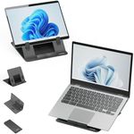 Plugable Foldable Laptop Stand with 4 Adjustable Angles for Tablets and Laptops up to 16", MacBook and PC, iPad Holder for Drawing Tablet (PT-STANDX)