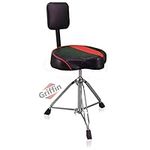 Griffin Saddle Drum Throne with Bac