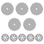 5 Sets Vehicle Heat Shield Repair Kit, φ30mm Zinc-plated Steel Locking Washers, φ52mm Stainless Steel Heat Shield Washers, Compatible with Most Car Models, OE Number N90335004