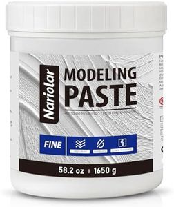 Nariolar Modeling Paste 58.2 oz /1650 g, High-Density Paste for Textured Art and Acrylic Painting, Ideal for Canvas Art, DIY Projects, and 3D Effects