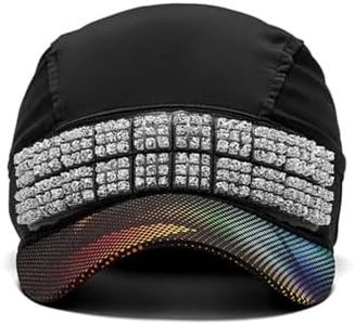 OMIUS Cap with 20 Patented Cooling Pieces – Amplifies Natural Evaporative Cooling – Performance Gear for Hot Conditions, Running, Triathlons, Endurance Training (Unisex, Blk, Sm)