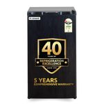 ROCKWELL Mini Fridge with Freezer, 5 Year Warranty, Direct Cool Technology, Single Door Refrigerator Ideal for Bedroom, Small Spaces, Hostels, and Offices, Grey (MB 100)