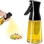 AHOUGER Oil Spray Bottle, 180mlPremium Glass Oil Sprayer Mister, Kitchen Olive Oil Spray Bottle, Superb Spray Power, Perfect for Air Fryer