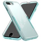 Asuwish Phone Case for iPhone 6plus 6splus 7plus 8plus i 6/6s/7/8 Plus with Screen Protector Cover and Full Body Protective Cell iPhone6splus i Phone7s 7s 7+ 8s 8+ Phones8 6+ i6 6s+ Women Men Green