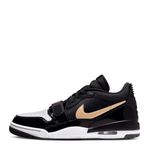 Nike Mens Air Jordan Legacy 312 Running Shoes Low-Black/Metallic Gold-White-Cd7069-071-6Uk