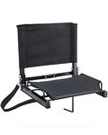 Ohuhu Stadium Seats with Backs for Bleachers, Portable Bleacher Seats with Backs Folding Stadium Chair for Bleachers with Shoulder Straps and Hook Stadium Seat for Sports Events Outdoor Bench