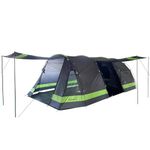 Skandika Kambo Tunnel Tent for 8 People, Camping Tent with 2 Sleeping Cabins for 4 Men, Waterproof with 3000 mm Hydrostatic Head, 3 Entrances, Sun Canopy, Awning | Family Tent, Camping Tent, Outdoor