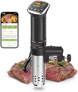 KitchenBoss Sous Vide Stick Garer：WiFi Präzisionskocher App-Steuerung Sous Vide Stab 1100W Zirkulation 40℃-90℃ Temperaturbereich IPX7 Wasserdicht TFT Touch Display Ultra-leise Tauchzirkulator