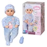 Baby Annabell Little Alexander 36cm soft bodied doll with Bottle for pretend feeding - Suitable for children aged 1+ years - Perfect doll for toddlers - Includes Doll, Bottle and Outfit