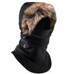 Tough Headwear - Apparel - Apparel - Winter Face Mask Cover for Extreme Cold Weather - Heavyweight Fleece Hood Snow Gear for Men & Women - Heavyweight Fleece Fur