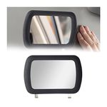 TSUGAMI Sun Visor Mirror, Car Makeup Vanity Mirror, Clip on Rear View Sun Shading Mirror for Women, Deluxe Portable Car Visor Cosmetic Mirror Universal for Car Truck SUV Auto Accessories