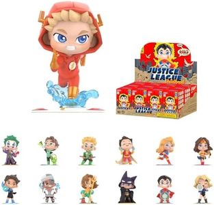 POP MART DC Justice League Childhood Series Blind Box Figures, Random Design Mystery Toys for Modern Home Decor, Collectible Toy Set for Desk Accessories, Whole Set