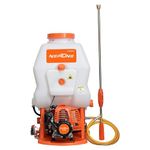 NEPTUNE SIMPLIFY FARMING Knapsack Power Sprayer with 2 Stroke Advanced Technology 26 Cc Petrol Engine, 20 L Backpack Sprayer for Pesticides, Agriculture, Gardens, Commercial Spray -Nf-708, Multicolor