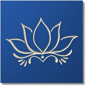 Lotus Flower Wall Decor - Choice of Colors and Sizes | Carved Wooden Zen Wall Decoration, Meditation Room Art, Lotus Flower Decor for Wall, Yoga Studio, Pooja Room, Alter | True Stock Studios