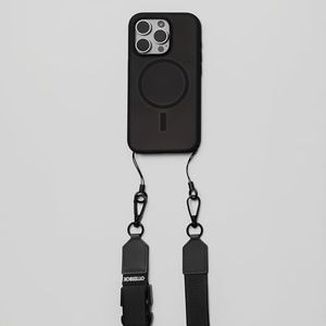 OtterBox 2-in-1 Crossbody Strap for Phone, Adjustable Neck and Wrist Lanyard, Additional Loop to Hang Keys and Headphones, Compatible with Most OtterBox Phone Cases, Black