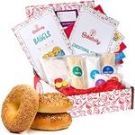 Baketivity Kids Baking Set, Meal Cooking Party Supply Kit for Teens, Real Fun Little Junior Chef Essential Kitchen Lessons, Includes Pre-Measured Ingredients (Baketivity Kit, Bagels)