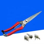 SHAKYA GREEN Manual Sheep Scissor Pet Grooming Scissors for dog hair sheep hair buffalo hair Metal Scissors Dogs Cats & Small Animals Hair Cutting/Clipping Scissors/Easy Grip Handles