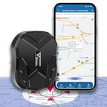 Zeerkeer GPS Tracker, Waterproof Car Tracker Anti-lost GPS Locator 3 Months Long Standby Strong Magnetic Rechargable gps tracker for car/vehicle/motocycle TK905