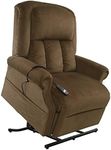 Mega Motion NM7001-CDV-A01 Vance Ultimate Power Recliner Chair, Cafe Finish, Designed for The 5'8" to 6' Person, 3 Position, 2 Motor Lift, USB Port in Handwand, 500 Pound Occupant Weight Limit