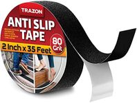 Grip Tape - Heavy Duty Anti Slip Tape for Stairs Outdoor/Indoor Waterproof 2Inch x 35Ft Safety Non Skid Roll for Stair Steps Traction Tread Staircases Grips Adhesive Non Slip Strips Nonslip Walk Black