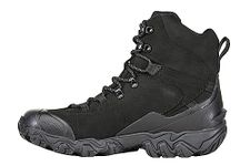 Oboz Men's Bridger 8" Insulated B-Dry Waterproof Hiking Boot, Black Sea, 13