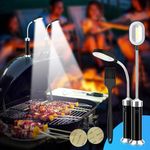 PACETAP Ultra-Bright Barbecue Grill Light with Magnetic Base and 360 Degree Flexible Gooseneck, Outdoor Heat Resistant BBQ LED Lights Grill Light Included Metal Plates Sticker and Basting Brush