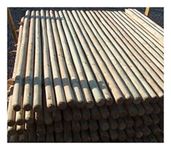 10 X 1.5m (5ft) x 40mm diam. round pressure treated wooden fence posts, fencing