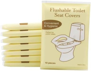 80pcs Toilet seat Covers Disposable, Disposable Flushable Toilet Seat Cover for Travel Public Restrooms, Airplane, Camping