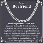 ACOGVN Valentines Day Gifts To My Boyfriend Husband Cuban Link Chain Necklace Gifts for Mens Boys, 6MM Stainless Steel Hip Hop Jewelry -Birthday Fathers Day Anniversary Christmas Gifts for Him,