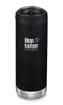 Klean Kanteen TK Wide Kanteens Vacuum Insulated – 2019 (16oz (473ml), Shale Black (Cafe Cap))