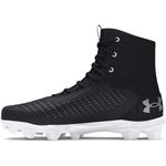 Under Armour Men's Highlight Franchise Rm 2.0 Football Shoe, (001) Black/White/Metallic Silver, 8.5