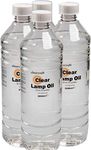 CLEARCRAFT 12 x 1 LITRE BOTTLES OF CLEAR SMOKELESS ODOURLESS LAMP OIL - WITH FREE FUNNEL