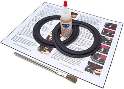 Advent 5.25" Speaker Foam Surround Edge Repair Kit - 2 Speaker Kit - Compatible with Advent 400 Bookshelf, 401m, Radio, 402, A-1042, A1042, B2R Marbl, B2R Pearl, 2208811, Marbl, Mini, Many More