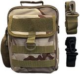 Shinegro Outdoor Metal Detecting Nylon Waist Bag Pouch Fanny Pack for Pinpointer Digger Tools (Desert Camouflage)