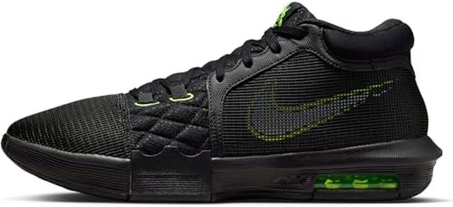 Nike Men's Basketball Shoes, Black White Volt, 11 US