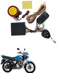 Qiisx Tubeless Motorcycle/Bike Alarm Security System Button Remote Key Anti-Theft Alarm with Dual Remote Control for Yamaha Saluto RX