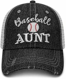 Cocomo Soul Womens Baseball Aunt Hat | Baseball Aunt Cap | Aunt Gift 212 Dark Grey