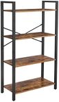 VASAGLE Bookshelf, 4-Tier Shelving 