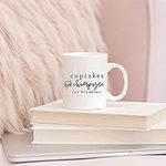 Cupcakes and Champagne for Breakfast Mug Girl Gift Friend Mug Girlboss Womens Mugs Fun & Inspirational Mugs - Coffee and Tea Mugs