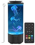 Jellyfish Lamp Bluetooth Speaker, White Noise LED Jellyfish Aquarium Night Light, 7-Color Changing with 4 Light Mode, Mood Lamp for Home Office Sleep Relax, Gifts for Kids Teens Girls Boys Adults