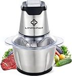 Mini Chopper 400W LINKChef Mini Food Processor Vegetable Chopper 1.2L Stainless Steel Bowl, Meat Grinder with 4 bi-Level Blades for Meat Vegetable Fruit