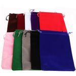 10pcs 13x18cm(5 * 7 inches) Velvet Drawstring Bags Gift Bag Jewelry Pouch Mix Color for Arts Crafts Wedding Favor Candy Bag