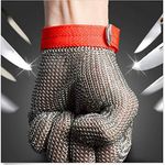 Ambidextrous Safety Cut Proof Stab Resistant Stainless Steel Metal Mesh Butcher Glove High Performance Level 5 Protection